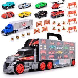 DICKIE TOYS Camión de transporte con 42 piezas y coches metálicos (Edad: +3 años) Precio: 24.50000014. SKU: B1ERRQYAL5