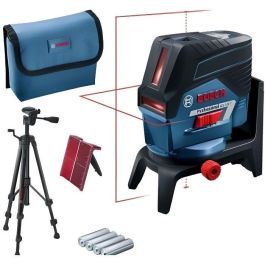 Bosch Professional GCL 2-50 C + RM2 + BT 150 (AA) Láser de líneas cruzadas con Trípode BT 150 y Soporte RM2 para Interior/Exterior 0601066G02