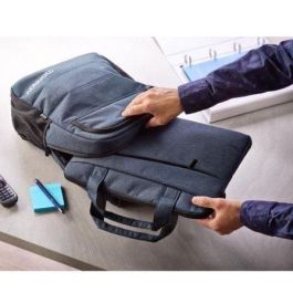 Monray Charter Maletín Portátil 15.6" Acolchado, Delgado y Elegante, Resistente Agua y Arañazos, Bandolera Ajustable Azul Oscuro