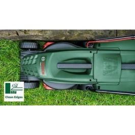 Cortacésped Bosch UniversalRotak 34V-26 (1300 W, ancho de corte: 34 cm, recolector de césped de 40 litros) Cortacésped Bosch UniversalRotak 34V-26 (1300 W, ancho de corte: 34 cm, recolector de césped de 40 litros)