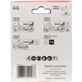 Makita Schreinerset 5 Piezas