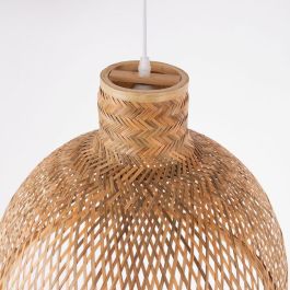 Singkawang SKD-P80026 Lámpara Colgante de Bambú, Estilo Natural, Mediterráneo, Boho-Chic, Casquillo E27