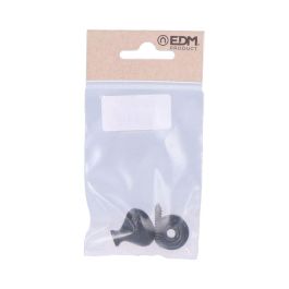 Edm Pomo ovalado 22mm hierro forjado color negro