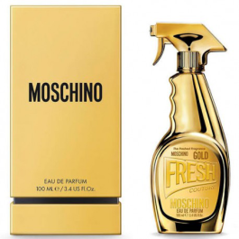 Moschino FRESH COUTURE GOLD Eau de Parfum Vaporizador 100 ml. Perfume Floral Frutal Juvenil, Enérgico y Atemporal para Mujer.