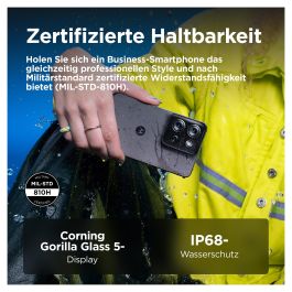 Motorola moto G75 5G Business Edition Smartphone, 6.78" Pantalla 120Hz, 8GB RAM, 128GB, Cámara 50MP, Android 14, Carga Rápida 30W, Resistente Agua/Pólvo IP68, Color Charcoal Gray