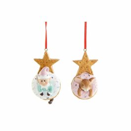 Decoración Colgante DKD Home Decor Navidad Resina (2 pcs) (5.5 x 5 x 9 cm) Precio: 2.50000036. SKU: B1GE5VVCRN