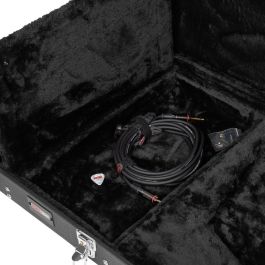 GATOR Estuche Rígido Deluxe para Guitarra Eléctrica Explorer, Negro, Forro Suave y Resistente, Máxima Protección