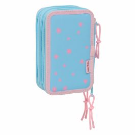 Safta Plumier Escolar Triple Estuche Stitch Happy con 37 Piezas y 3 Cremalleras 195x125x55 mm Safta Plumier Escolar Triple Estuche Stitch Happy con 37 Piezas y 3 Cremalleras 195x125x55 mm