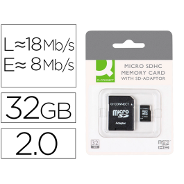Q-connect Memoria SD Micro Flash 32 GB Clase 6 con Adaptador Precio: 6.50000021. SKU: B1DCXMVYT2