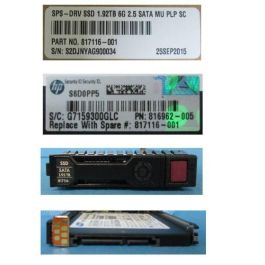 Hewlett Packard Enterprise SSD 1.92TB SATA III 6 Gbit/s 2.5" - Disco Duro Sustituto Calificado HP