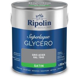 Ripolin RIP3174264714076 Laca Gliceroftálica Gris Acero RAL 7045 Satinada 2 L Precio: 72.99592652. SKU: B1CLD73RZY