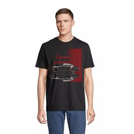 Radikal Revolution RKPGQ102M Camiseta Negra German Perfection, Diseño Homenaje al Ícono Automovilístico Porsche 911, Talla M