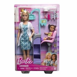 Consulta dental Barbie - BARBIE - HKT69 - 2 muñecas, silla, herramientas dentales, cepillo de dientes, pasta de dientes