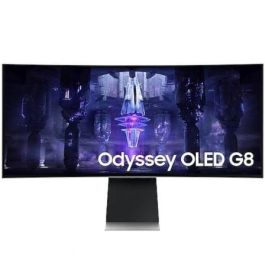 Smart Monitor Gaming Ultraparonámico Curvo Samsung OdysseyG8 S34BG850SU 34"/ UWQHD/ 0.1ms/ 175Hz/ OLED/ Multimedia/ Regulable en altura/Smart TV/Plata Precio: 905.49999947. SKU: B1J8MCFRWY