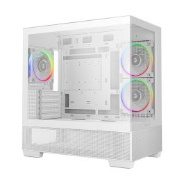 Deepcool CG380 3F WH Midi Tower PC Blanco ITX Micro ATX Ventana Iluminación RGB