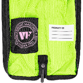 Vicfirth Funda Baquetas Essential Neon para 4-5 Pares con Bolsillo Interior y Correa Elástica