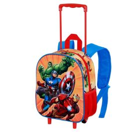 Marvel Los Vengadores Mochila 3D con Ruedas Pequeña Attack Rojo - Infantil con Relieve Frontal y Bolsillos Laterales Precio: 27.69000058. SKU: B1JCB62NGD