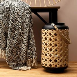Home Deco Factory Farolillo Mirage Diámetro 21 cm Altura 38.5 cm Material Trenzado Iluminación Tenue