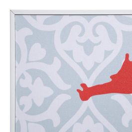 Cuadro Impresión Pulpo 2/M Gris-Rojo 28 X 2 X 36 cm