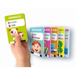 CLEMENTONI - Mis primeras 100 palabras Bilingüe - Juguetes educativos - 2 modos de juego: Quiz y descubrimiento - Sonidos y canciones infantiles