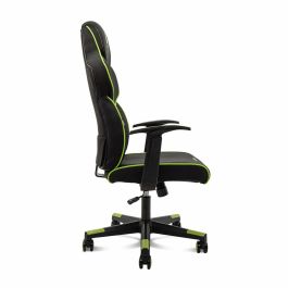 Woxter GM26-056 Silla Gaming Stinger Station Alien Verde Ergonómica, Altura Ajustable, Cojín Lumbar, Piel Sintética Transpirable, 150 kg