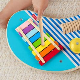 Fisher-Price-Mesa Musical de Madera con Instrumentos de Percusión HXT91 Fisher-Price-Mesa Musical de Madera con Instrumentos de Percusión HXT91