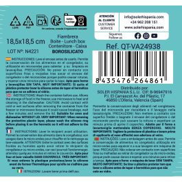 Fiambrera cuadrada con tapa vacío 18.8 x 18.8 cm 1.1L - Quttin (6 Unidades) Fiambrera cuadrada con tapa vacío 18.8 x 18.8 cm 1.1L - Quttin (6 Unidades)