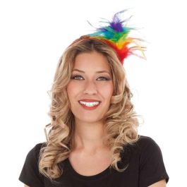 My Other Me Diadema de Plumas Arco Iris Multicolor Talla Única para Adulto de Poliéster y PVC Precio: 3.58999982. SKU: S2420111