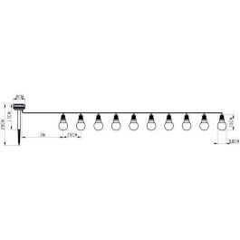 Guirnalda solar Guinguette GALIX - 10 LED