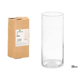 Giftdecor - Florero de Cristal Cilíndrico Transparente, 25 cm de Alto x 10 cm de Diámetro, Hecho de Vidrio, Ideal para Decoración del Hogar o como Regalo (Set de 12) Precio: 45.50000026. SKU: B17RZBXZDX