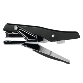 Q-connect Grapadora Tenaza kf14867 Metalizada Negra Tacto Suave Capacidad 25 Hojas Usa Grapas 24/6 y 26/6