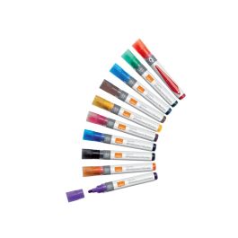 Rotulador Nobo Para Pizarra Blanca Tinta Liquida Punta Conica 3 mm Colores Surtidos Caja De 10 Unidades Precio: 17.5000001. SKU: B1C9E3BXRX