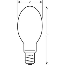 [LVE-4050300024394] Bombilla Vapor de Sodio Ledvance/Osram E40 400W 56500Lm 2000K Regulable