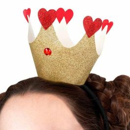 Disfraz reina de corazones diadema con corona, vestido y medias talla XL