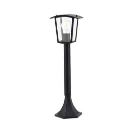 RABALUX RAB-7128 Lámpara de Suelo Exterior Taverna, Aluminio Negro Mate, Pantalla Transparente, 1xE27 IP44, Altura 600mm