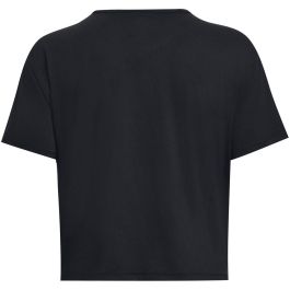 Camiseta de Manga Corta Mujer Under Armour Negro Fitness 10-12 Años