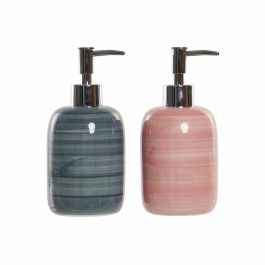 Dispensador de Jabón DKD Home Decor Azul Rosa PVC Gres (2 pcs) (8 x 8 x 16 cm) Precio: 11.49999972. SKU: B1GHZCNPK6