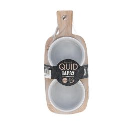Tabla Aperitivo Bambú Cerámica Tapas Quid 20x8,5x3,9 cm