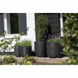 Capi Jardiniere Nature Rib 43x41 cm negro KBLR933 424234