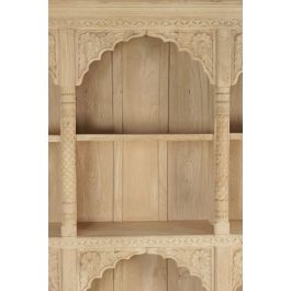 DKD Home Decor Estantería India 1c24 Item Home Madera Natural 38 x 196 x 204 cm con 2 Estanterías