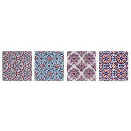 Posavasos Arabe DKD Home Decor Multicolor 10.8 x 0.7 x 10.8 cm Set de 4