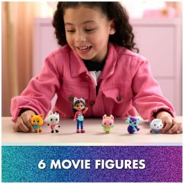 Spinmaster SPI6072633 - Set 6 Figuras Gabby y la Casa Mágica + 5 Accesorios Gatitos - Juguete Niños 3+ Años