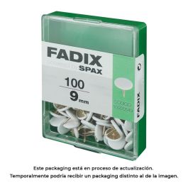 Fadix 10920549 Chincheta Plana Blanca 9 mm Caja 100 Unidades Precio: 1.9499997. SKU: S7913560