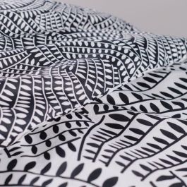 Juego de cama doble -TODAY - 240x200 cm - 100% Algodón - Blanco y Negro Juego de cama doble -TODAY - 240x200 cm - 100% Algodón - Blanco y Negro
