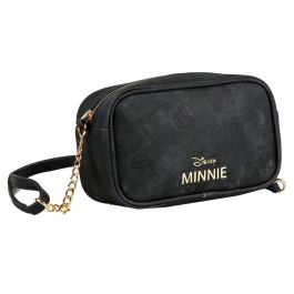 Bolso Bandolera Minnie Mouse Negro 23 x 16 x 8 cm Bolso Bandolera Minnie Mouse Negro 23 x 16 x 8 cm