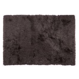 Giftdecor Alfombra Salón Gris Oscuro Poliester/Algodón 120x180 cm