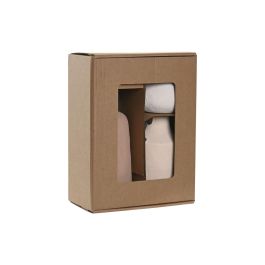 DKD Home Decor Jarrón Vaset Urban Multicolor Gres Set de 3 10 x 24 x 13 cm