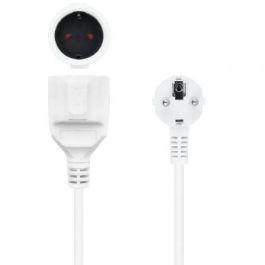 Cable Alargador de Corriente Nanocable 10.22.0605-W/ Schuko Hembra - Schuko Macho/ 5m/ Blanco Cable Alargador de Corriente Nanocable 10.22.0605-W/ Schuko Hembra - Schuko Macho/ 5m/ Blanco
