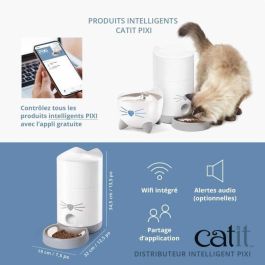 CATIT - PIXI Dispensador de croquetas para gatos conectado - 1,2 kg (controlado por una aplicación) CATIT - PIXI Dispensador de croquetas para gatos conectado - 1,2 kg (controlado por una aplicación)