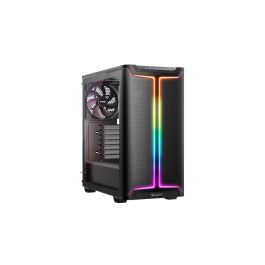 be quiet! Pure Base 501 DX Caja PC Midi Tower Negra con Ventana Lateral, Iluminación RGB, Compatible ATX, Filtro Antipolvo